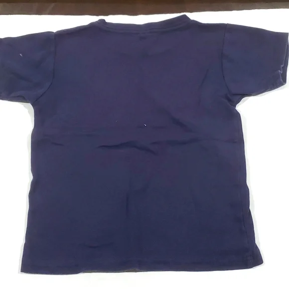 5/6 solid navy boy tshirt - Picture 3 of 3